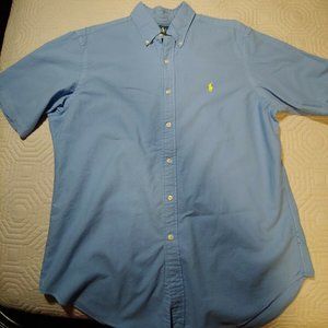 RALPH LAUREN Blue Classic Fit Short Sleeve L